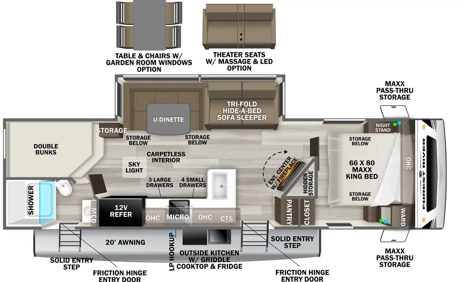 264BHX Floorplan Image